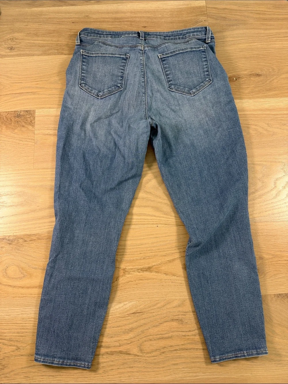 L'AGENCE Margot High Rise Skinny Jeans Distressed Blue Size 32